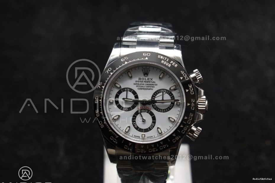 Daytona Bracelet Best White Case Dial Breathable SS 739 SH 116500 Edition ZF 904L and 1:1 1226